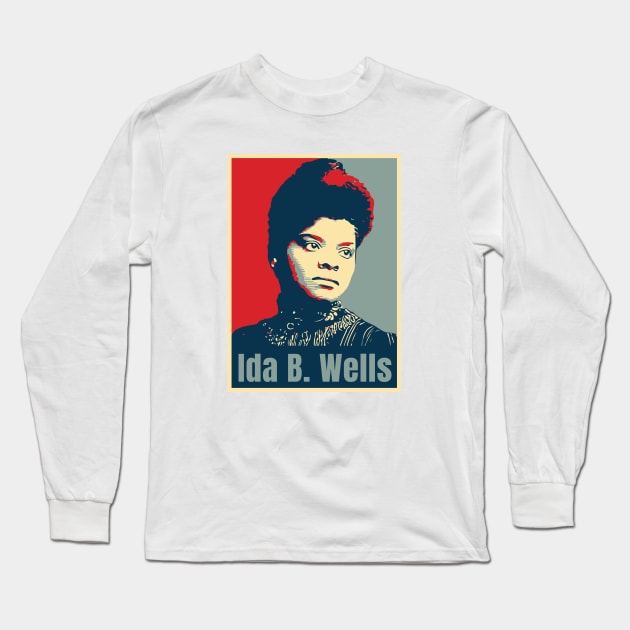 Ida B Wells Long Sleeve T-Shirt by dan89